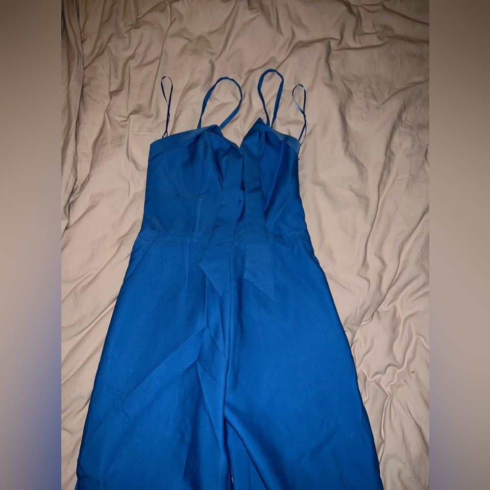 Blue jumpsuit